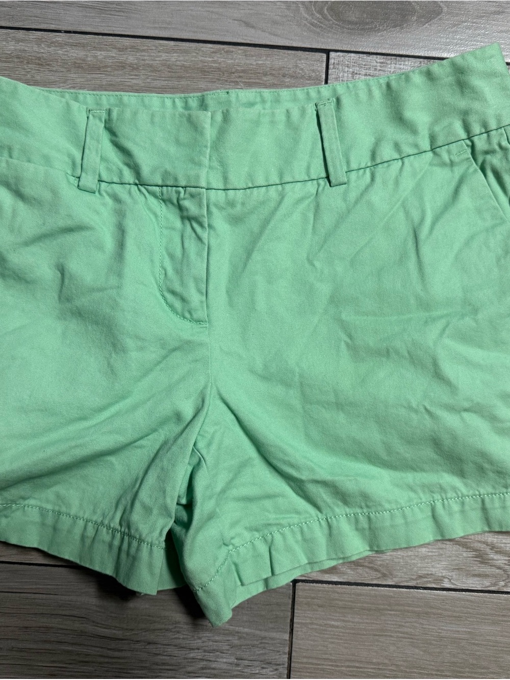 LOFT Light Mint High-Rise Casual Shorts